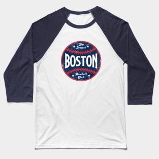 Boston Retro Big League Baseball - White Baseball T-Shirt